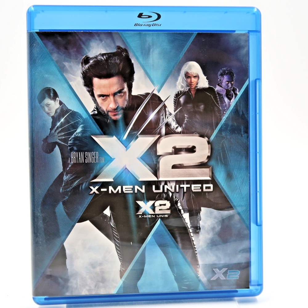 X2 X-Men United Blu-ray Hugh Jackman Patrick Stewart Halle Berry Marvel Movie